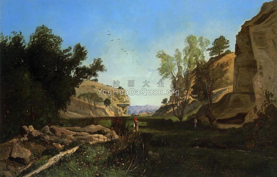 Chinchin Valley at Ile-sur-Sorgue, Vaucluse - 保罗·卡米尔·吉谷